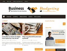 Tablet Screenshot of businessnbudgeting.com